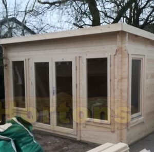 4x4m pent roof garden room