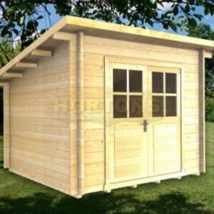 Sarah 2.5m x 2.5m log cabin garden room