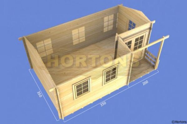 Stafford - 5.5m x 3.5m Log Cabin