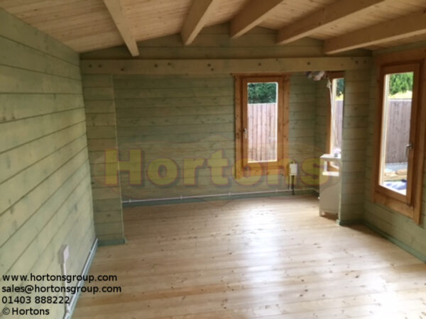 York - 7.5m x 3.5m Log Cabin