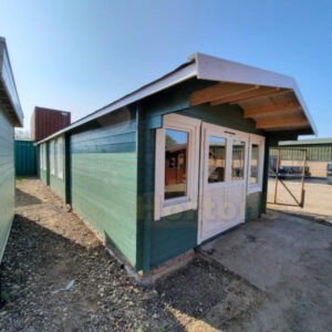 4x12m log cabin in showsite