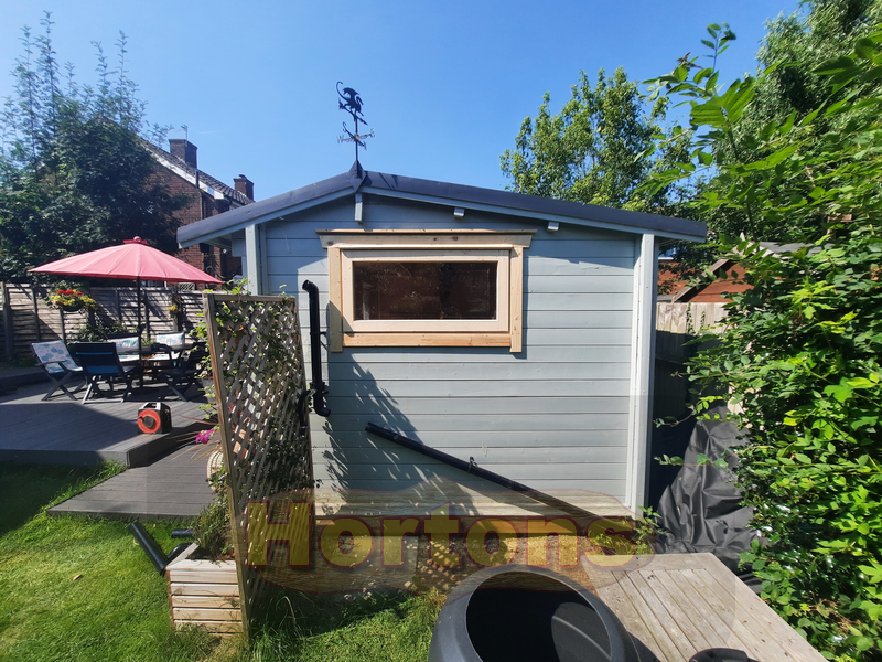 External view of new cabin window fitted